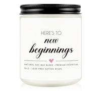 New Beginnings Candle, Congratulations Gifts, Leaving Gift for Colleague Women Men, New Job/Home Gifts, Divorce/Graduation/Motivational/Inspirational/Retirement/Gift, Good Luck Presents, Lavender