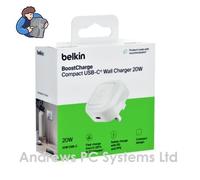 NEW Belkin Compact Wall Charger 20W USB-C Power Plug Fast Charging for UK