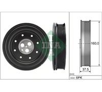 New Belt Pulley, crankshaft for FORD JAGUAR:X-TYPE I,MONDEO III,TRANSIT Bus