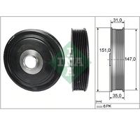 INA 544 0110 10 Crankshaft pulley