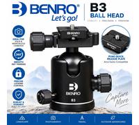 Benro B3 Ball Head With Quick Release Plate ( up to 18kg )