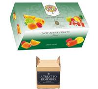 New Berry Fruits Jewels Assorted Soft-Centered Fruit Jellies Delightful Individually Wrapped 250g (Pack of 1)