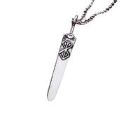 New Berserk Necklace Pendant Guts Sword Metal Choker For Women Men Jewelry Accessories Chain Pendant Jewelry Guts Merchandise Memorial Merch Cosplay Necklace for Women, Men, Ladies Griffith, Stainless