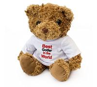NEW - BEST GOLFER IN THE WORLD - Teddy Bear - Cute Soft Cuddly - Award Gift Present Birthday Xmas