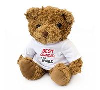 NEW - BEST GRANDAD IN THE WORLD - Teddy Bear - Cute And Cuddly - Gift Present Birthday Xmas