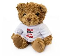 NEW - BEST SISTER IN THE WORLD - Teddy Bear - Cute Soft Cuddly - Award Gift Present Birthday Xmas