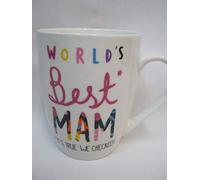 New BGT Tea Coffee Mug World's Best Mam It's True We Checked XQ011