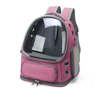 New Bicycle Pet Carrier with Front Mount Bracket, Convertible Bike Dog Basket & Cat Carrier Backpack, Double-Sided Vent Holes, Padded Straps, Storage Pockets-Safe(Color:Pink)