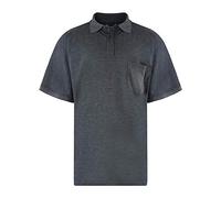 New Big Mens King Sizes Kam Basic Plain Polo Neck T-Shirt Tee Charcoal XX-Large