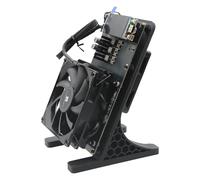 New Bitaxe Miner NerdQaxe++ Rev 6.1 6T 100W BTC Miner 2.4G WiFi 16.5 J/TH Crypto Machine, Quiet Open-Source Mining Machine, Dual Fan Design, High Efficiency for BTC Mining (Black)