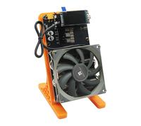New Bitaxe Miner NerdQaxe++ Rev 6.1 6T 100W BTC Miner 2.4G WiFi 16.5 J/TH Crypto Machine, Quiet Open-Source Mining Machine, Dual Fan Design, High Efficiency for BTC Mining in Stock (Orange)