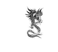 New Black Dragon Tatoo Sticker Waterproof Men And Women Arm Temporary Fake Tattoo Art Tattoo(001)