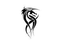 New Black Dragon Tatoo Sticker Waterproof Men And Women Arm Temporary Fake Tattoo Art Tattoo(004)