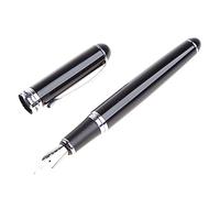 New Black Jinhao X750 Deluxe Nib 18kgp Fountain Pen Business M Nib Fountain Pen Calligraphy Student School Supplies Classic Writing Tools Stainless Steel Right and Left Hand A