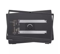 New Black LCD Top Case Rear Lid Back Cover & Front Bezel Trim & Screen Hinge Sets Bracket Kit Compatible for DELL Latitude 3410 E3410 L3410 P129G P129G001 P129G002 0GMYC0