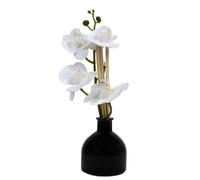 New Black Oud Orchid Reed Diffuser Has Warm, Musky and Leathery Notes, Filling your Home With A Calming Smell Without the Need for A Flame, Ideal for Accent Tables - 150ml - Black