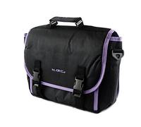 New Black & Purple Trim Messenger Style Case Bag for Microsoft Surface Tablet