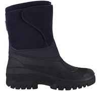 New Black Unisex Mens Ladies Horse Riding Yard Waterproof Stable Walking Rain Snow Winter Ski Wellies Wellington Wellys Warm Farm Mucker Boots - Navy - 8 UK