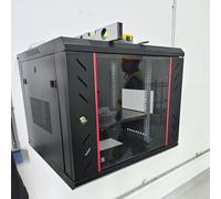 New Black Wall Mount Rack Enclosure Server Cabinet Door/sides, Vertical Computer Racks & Cabinets for 19'' IT Equipment, A/V Devices, Electronic Equipment Shelf(6U)