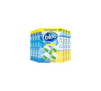 New Bloo Toilet Blocks Pack of 4 x 7 Limescale Remover Cistern Block Cleaner Block with Cleaning and Foaming Action Fresheners - Lemon