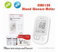 New Blood Glucose Meter Self Diabetic Suger Test Monitor, 50pcs Strips+Lancet