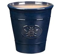 New Blue Pretty Tall Glazed Effect Bee Design Planter 30cm Durable Flowers Plants Pot Planter Suitable For Indoor & Outdoor Use Perfect For Every Day Planting Home Decor -A51
