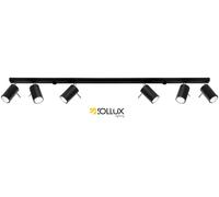 NEW BOHO lamp Round Plafond BEDROOM RING 6 Black Steel GU10 LED SOLLUX LIGHTING