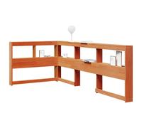 NEW Bookcase Headboard Bedroom Back Headboard L-Shaped Solid Wood Pine vidaXL UK