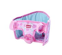 New Born Baby Bicycle Seat with Strap, Doll Accessories, Textile Seat, Safety Belt, Handlebar Attachment with Velcro, for 30-43 cm Dolls, from 3 Years