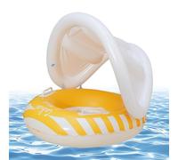 New Born Babys Chair Float For Pool With Canopy, Babys Swim Float With Sun Canopy, UPF 50+ UV Protection Swimming Ring With Removable Sunshade, For New Born & Toddleres 3-48 Months