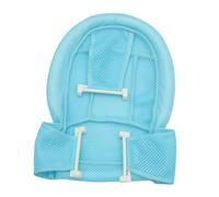 New Born Bath Seat 2Pcs 66x49x1.8cm Polyester Ergonomic Bathtub | Quick-drying Adjustable Straps, Blue Mesh Support for Toddlers, Fits Standard Tubs and Shower Use