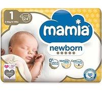 New Born Nappies/Diapers Mamia Size 0 to 5 (White, Size 1 Pack of 1, 120, Count)