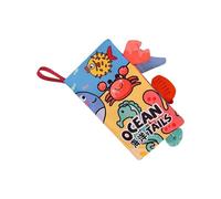 New Born Sensory Book - Touch And Feel Textures, Visual Stimulation Fabric Pages, Montesori Preschool Skills | Non Toxiic Teething Material, Washable Quiet Toy For Boys Girls Ages 0-3 Months Home