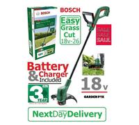 Bosch Cordless Grass Trimmer EasyGrassCut 18V-26 (1x Battery, 18 Volt System, Cutting Diameter: 26 cm, in Carton Packaging)