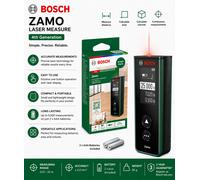 NEW Bosch Zamo 4th Gen Laser Measure 25m USB-C Rechargeable Batteries - Green UK