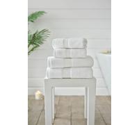 New Boston Towel - 800GSM Combed 100% Cotton Luxury Spa Quality The Lyndon Company White Bath Towel