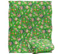 new boundary designs, inc. Spongebob Spongebob Christmas Pattern Silky Touch Super Soft Throw Blanket 152 X 127 Cm
