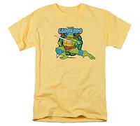 New Boundary Designs, inc. TMNT Leonardo Leads Unisex T Shirt, Banana, M