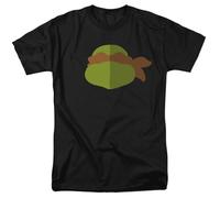 New Boundary Designs, inc. TMNT Mikey Face Unisex T Shirt, Black, 5XL