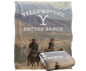 new boundary designs, inc. Yellowstone Rip And Beth Riding Horses Silky Touch Super Soft Throw Blanket 152 X 127 Cm