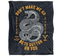 new boundary designs, inc. Yellowstone Yellowstone Beth Dutton Snake Silky Touch Super Soft Throw Blanket 152 X 127 Cm
