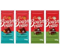 New Bournville Chocolate Bar - Bournville Salted Caramel 110g & Chunky Chopped Hazelnut 100g Pack Of 4 - Rich, Smooth, Premium Treat By Experts Supplies Ltd