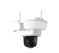 aosu Floodlight Security Camera Outdoor - 3K UHD Hard Wired Cam with Flood Light - 2600 Lumens, No Blind Spots with 3 Motion Sensors, 24/7 Recording, 2.4GHz WiFi, 360 PTZ, People Detection