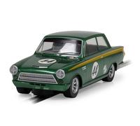 Scalextric C4540 Ford Lotus Cortina - Goodwood 2023 - Andrew Jordan + David Dickenson Cars - Touring Cars for ages + 3 Years, Green and Gold