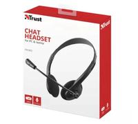 Trust Primo Chat On Ear Wired Headset for PC and Laptop, Black
