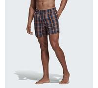 NEW MENS ADIDAS CHECK MICROFIBRE SWIM SHORTS - NET LINED - 2 COLOURS - DY6398