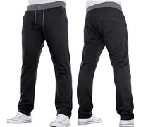 New Boys Kids Designer Branded Pull-On Elasticated Waist Jogger Jeans Pants Black 26