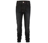 New Boys Kids Five Pocket Dark Designer Branded Skinny Slim Fit Denim Chino Casual Jeans Trouser (7-8 Years, Black Shade)