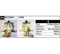 BRAKE CALIPER DC72981 FOR FORD MONDEO/III/Clipper/Turnier CFBA/CHBB/CHBA 1.8L