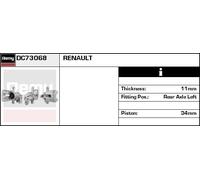 New Brake Caliper for RENAULT:SCÉNIC I MPV,SCÉNIC I VAN,MEGANE Scenic 8253651
